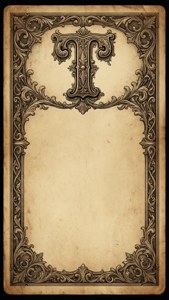 Vintage Antique Tarot Template