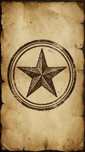 Vintage Asterisk Stamp