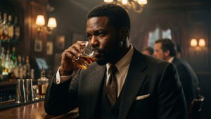 Vintage Bar Noir