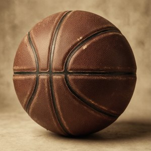 Vintage Basketball Leath