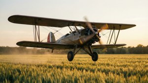 Vintage Biplane Flight