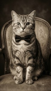Vintage Bow Tie Portrait