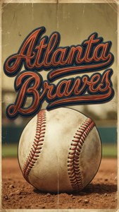 Vintage Braves Poster