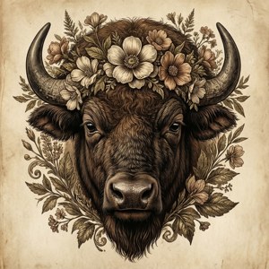 Vintage Buffalo Botanical