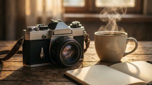 Vintage Camera Coffee