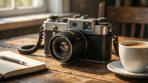 Vintage Camera Desk