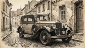 Vintage Car Cobblestone