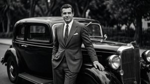Vintage Car Pose