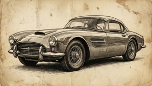 Vintage Car Sketch