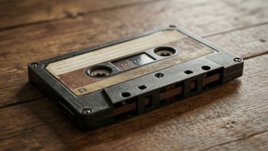 Vintage Cassette on Wood
