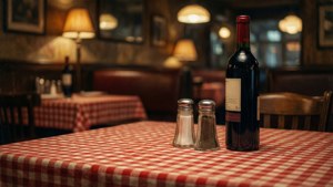 Vintage Checkered Table