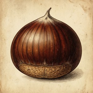 Vintage Chestnut Illustration