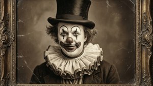 Vintage Clown Portrait