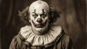Vintage Clown Portrait