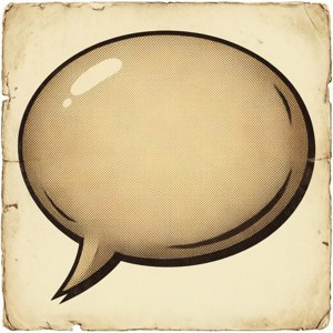 Vintage Comic Bubble
