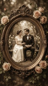 Vintage Couple in Frame