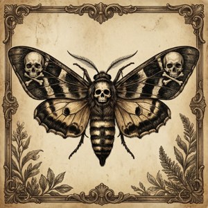 Vintage Death Moth Illustration