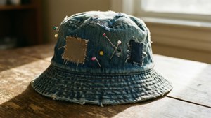 Vintage Denim Bucket Hat