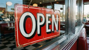 Vintage Diner Open Sign