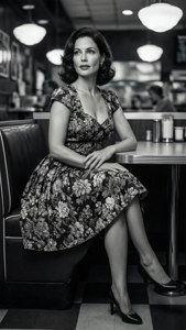 Vintage Diner Pin-up