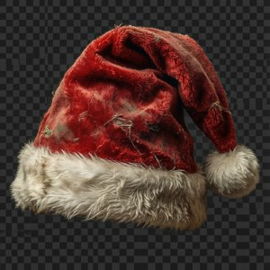 Vintage Distressed Santa Hat