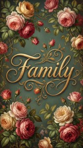 Vintage Floral Family