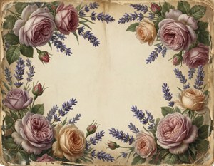 Vintage Floral Frame