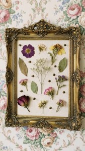 Vintage Floral Pin Board