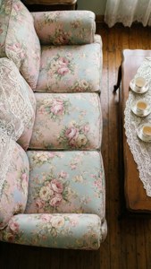 Vintage Floral Sofa
