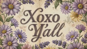 Vintage Floral XOXO