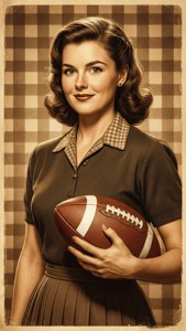 Vintage Football Mom Retro