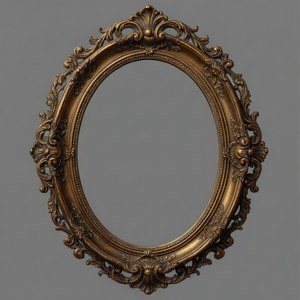 Vintage Gold Oval Frame