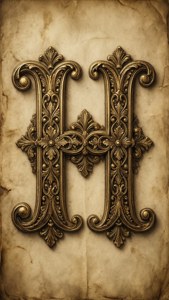 Vintage Gold Split H