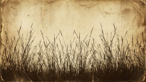 Vintage Grass Silhouette