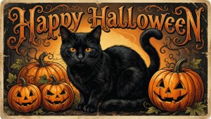 Vintage Halloween Postcard
