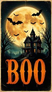 Vintage Halloween Poster