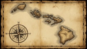 Vintage Hawaii Map