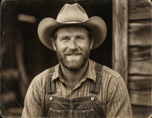 Vintage Haystacks Portrait