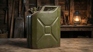 Vintage Jerrycan in Shed