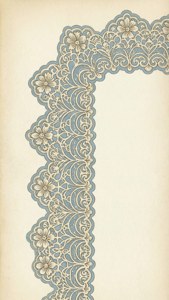 Vintage Lace Scalloped Border
