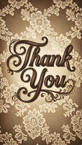Vintage Lace Thank You