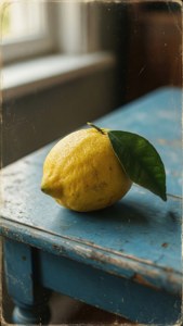 Vintage Lemon Still Life