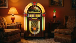 Vintage Living Room Jukebox