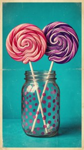Vintage Lollipop Jar