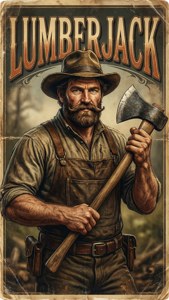 Vintage Lumberjack Ad
