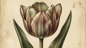 Vintage March Tulip
