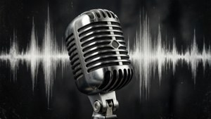 Vintage Microphone Waves
