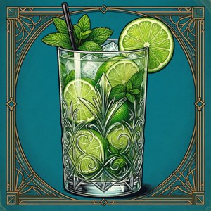 Vintage Mojito Art