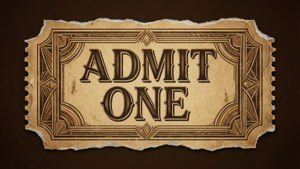 Vintage Movie Ticket