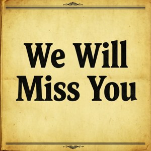 Vintage Newspaper Goodbye